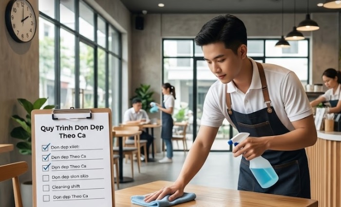 Checklist từng công việc cụ thể trong quán